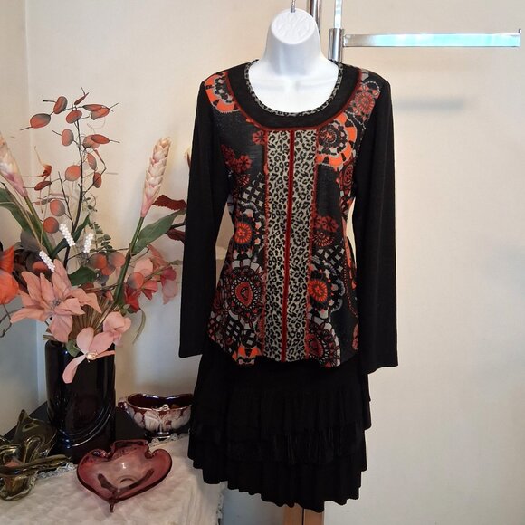 NWOT Zoe Women’s Floral Printed Long Sleeve Sweater Lightweight Knit Cardigan 10 - Picture 8 of 14